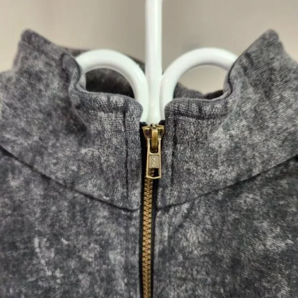 Vintage 90s Carcross Yukon Zip Sweatshirt Jacket 1990s Grunge Preppy Ski bear - Picture 7 of 11